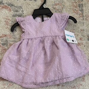 Carter's Light Purple Baby Dress 3 Month Baby Girl Newborn
